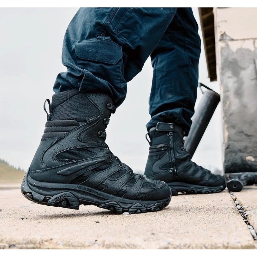 Merrell Tactical Moab 2 8-Inch Waterproof Response Boots Black Mens 10 - Picture 9 of 16